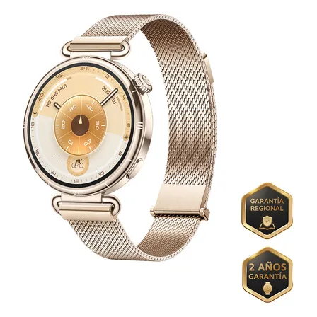 Smartwatch Huawei Watch Gt 6 41mm Reloj Inteligente Mujer 1.32''amoled Pantalla Táctil 14 Días De Batería, Ciclismo 100+modos Deportivos Gps, Nfc, Ecg, Spo2, Compatible Con ios y Android Dorado