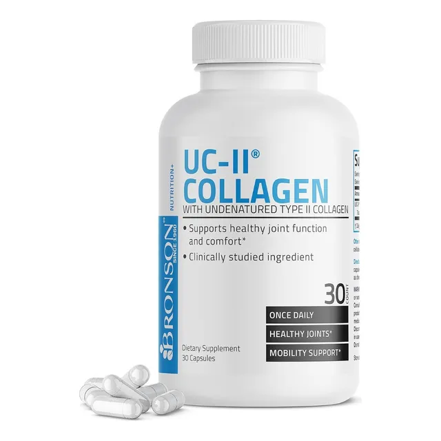 Colágeno Uc-ii Con Tipo Ii Bronson 30 Cápsulas