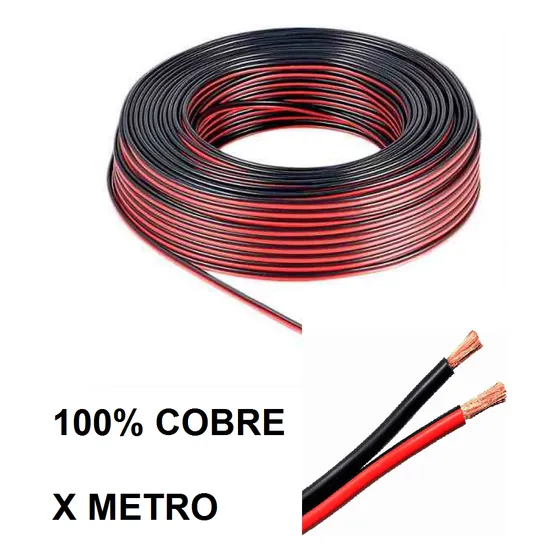 Cable Polarizado Para Corneta 16 2x16 2 Metros Cobre Tienda