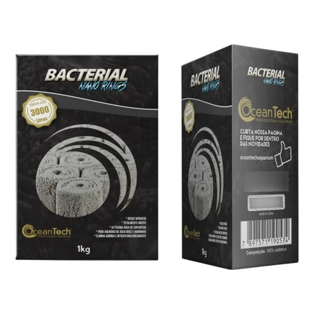 Mídia Biológica Ocean Tech Nano Rings Bacterial Para 3000l Mídia Biológica Ocean Tech Nano Rings Bacterial Para 3000l