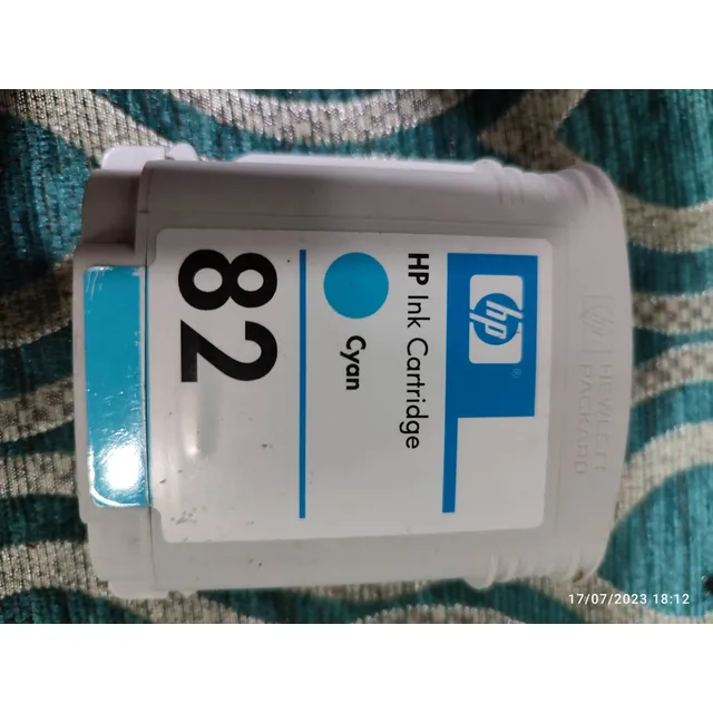 Cartucho De Tinta Plotter 82 Azul Lleno C4911a Caracas 