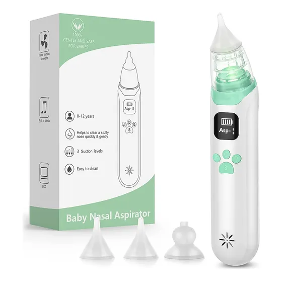 Aspirador Nasal Electrico,nasal Con 3 Cabezales De Silicona