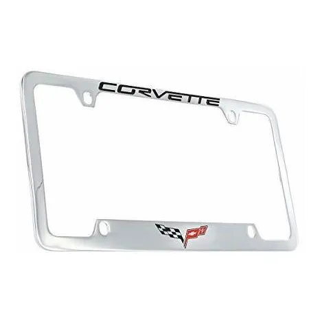 Chevrolet Corvette C6 Metal Cromo Bottom Grabado License