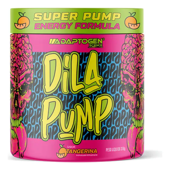 Dila Pump 318g Vasodilatador - Adaptogen Science Sabor Tangerina