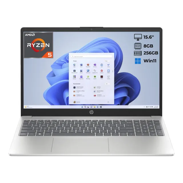 Portátil Hp 15.6 Ryzen 7 7520u 8 Gb 256 Gb Ssd W11