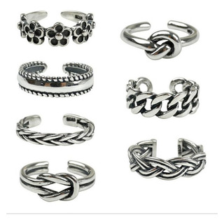 7 Piezas Unisex Pie Anillos Moda Moda Folk-custom Aleación 7 Piezas Unisex Pie Anillos Moda Moda Folk-custom Aleación