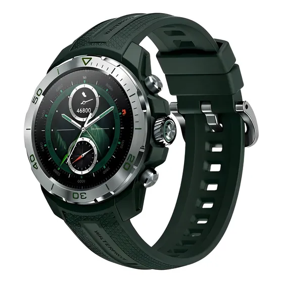 Reloj inteligente Mibro Gs Explorer Xpaw017 con GPS/Bluetooth, caja verde oscuro, pulsera verde oscuro