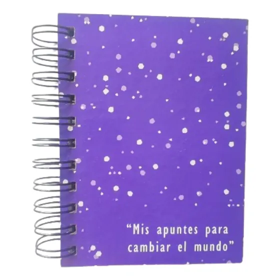 Libreta 1/4 Carta Hojas Blancas Portada Vinil Diseños Varios