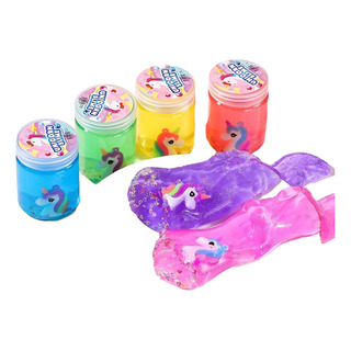 Brinquedo Slime Unicórnio Glitter Para Crianças Amoeba Brinquedo Slime Unicórnio Glitter Para Crianças Amoeba