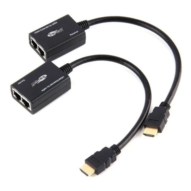 Extensor Pasivo Hdmi Vía Ethernet Trautech 30mts