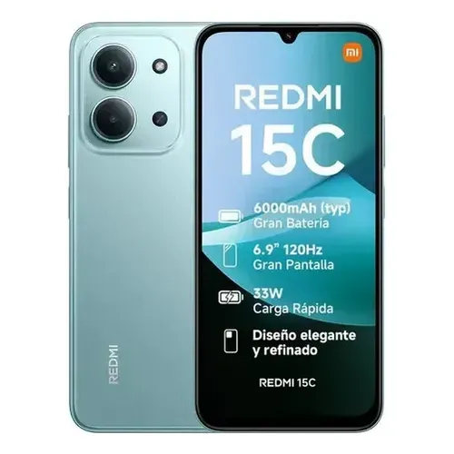 Xiaomi Redmi 15C 16GB RAM 256GB ミントグリーン Celular Xiaomi Redmi 15c 256gb 16gb Ram Cor Verde-claro