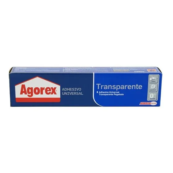 Adhesivo Agorex Transparente Pomo 120 Cc