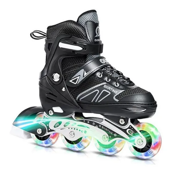 Patines En Linea Rollers Ajustables Adolescentes Adultos 