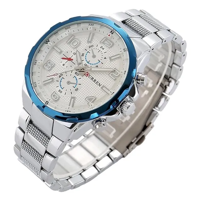 Reloj De Lujo Curren 8276 Con Correa De Acero Inoxidable