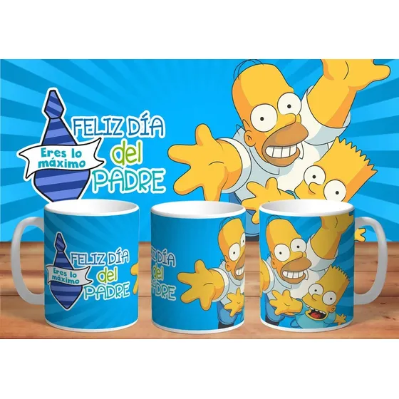 Taza Dia Del Padre Simpsons: Lo Maximo