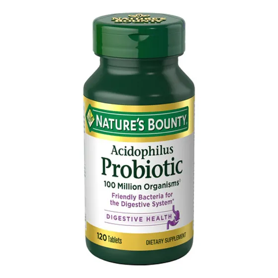 Nature's Bounty Acidophilus Probiótico 120 Comprimidos