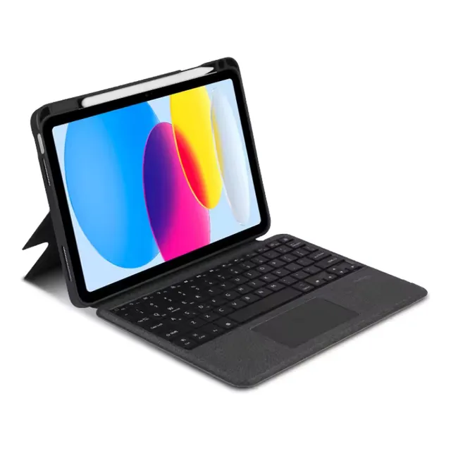 Teclado para iPad pro 11 1ra 2da 3ra y 4ta generación y iPad Air 4ta y 5ta generación Apple Carrello combo touch color negro