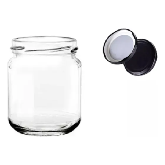 Frasco Conservero 212cc, 1/4 De Kilo Con Tapa / Pack 36 Unid