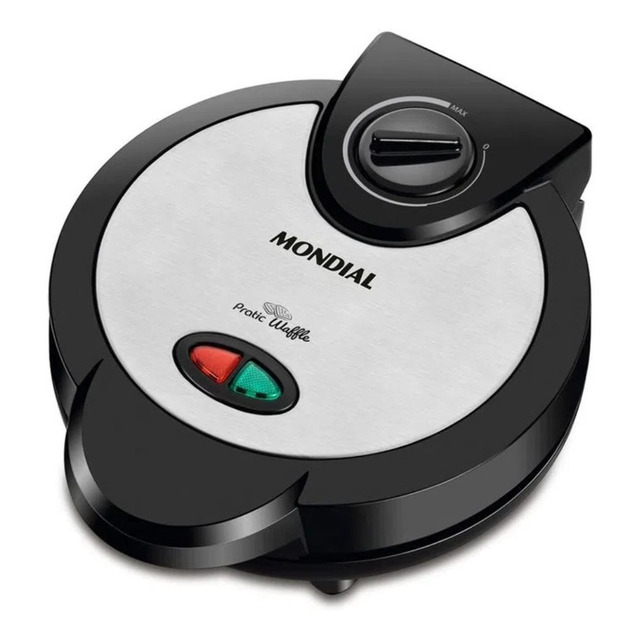 Waffle Maker, Mondial, 1200w - Gw-01 Preto/inoxidável 127v