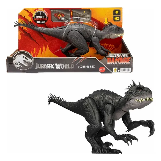 Jurassic World - Scorpios Rex Ultimate Damage - Mattel