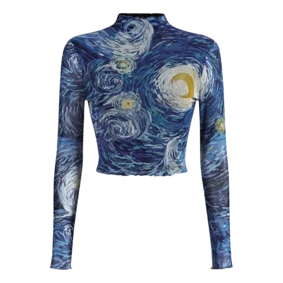 Top Microtul Shein Importado Arte Estampado Y2k Aesthetic