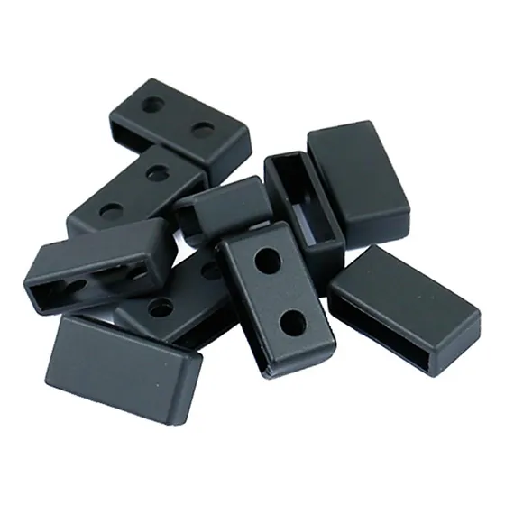 De Cierre De Goma Paquetes Para Lazos De Conector Negro 22mm