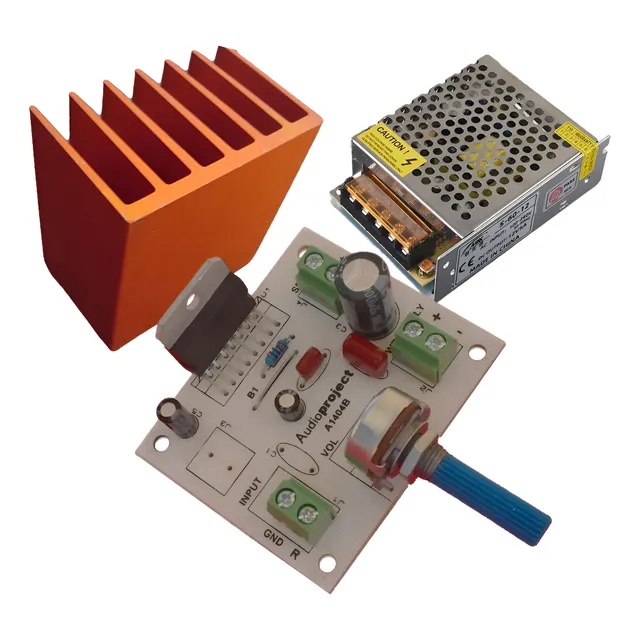 Modulo Amplificador 20 Watts Fuente+disipador - Audioproject