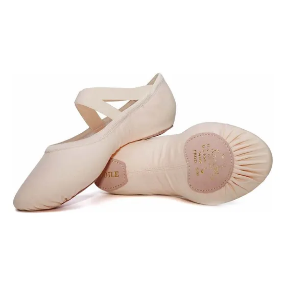 Zapatillas Media Punta Tela Ballet Gimnasia Marca Sansha