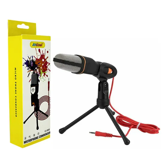 Microfono Condensador Con Cable Andowl Q-888