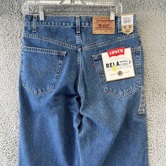 Pantalon Levis Azul Relaxed Made In Mexico Talla 32-34 1996
