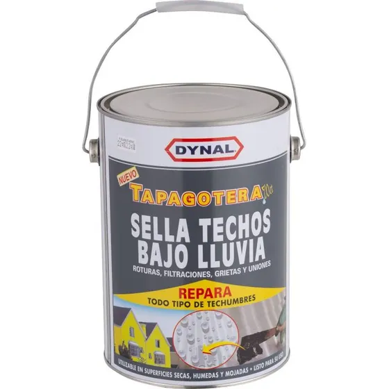 Tapagoteras Bajo Lluvia Negra Sellante  Galon Dynal Negro