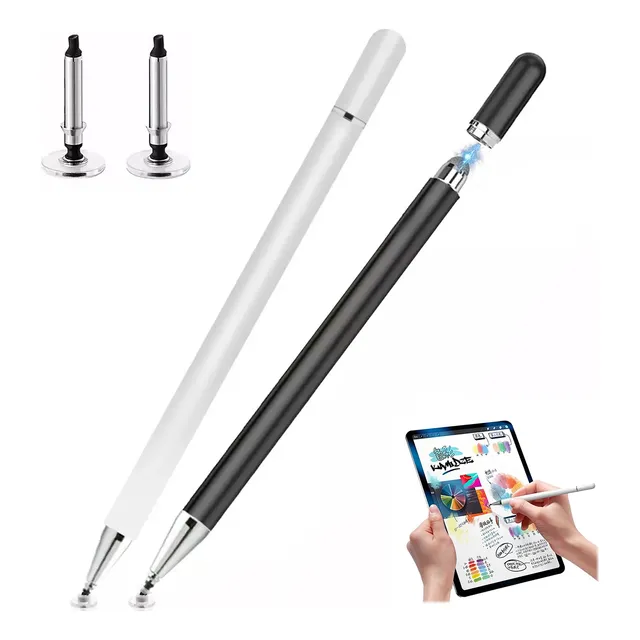 2pcs Universal Pluma Lápiz Tactil Óptico Tablet Stylus iPad