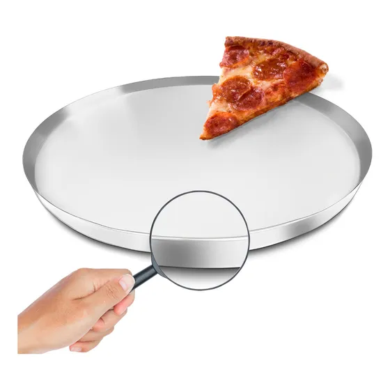 Bandeja Assadeira Redonda P/ Pizza Grande 35cm Top De Linha!