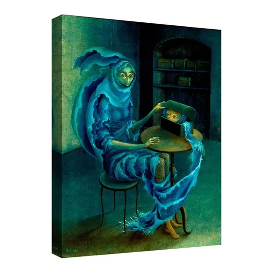 Cuadro Decorativo Canvas Moderno Encuentro Remedios Varo