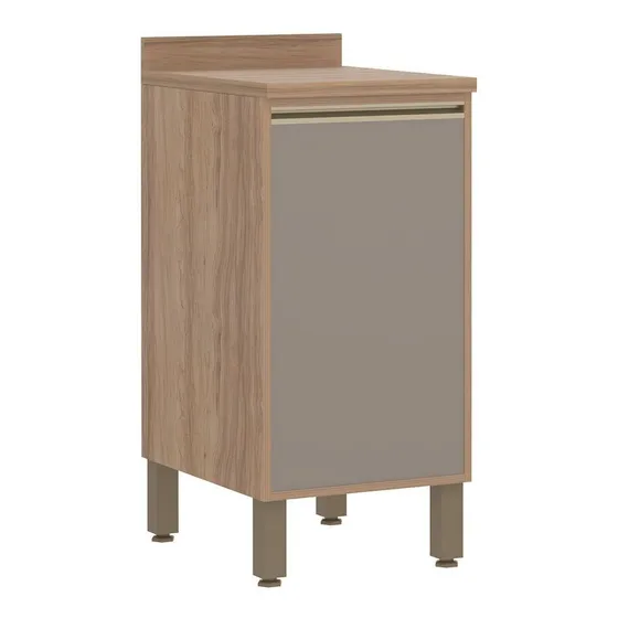 Balcão 40 Cm Luciane Yara 1 Porta - 1301 Cor Vanilla/graff