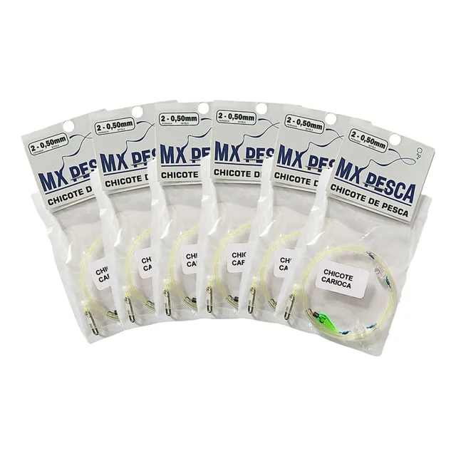 Kit Chicotes Pesca Praia Pronto Miçanga Rotor Engate Rápido