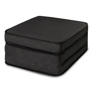 Puff Multiuso 3 Em 1 Solteiro Espuma Preto Bf ColchÔes Puff Multiuso 3 Em 1 Solteiro Espuma Preto Bf ColchÔes