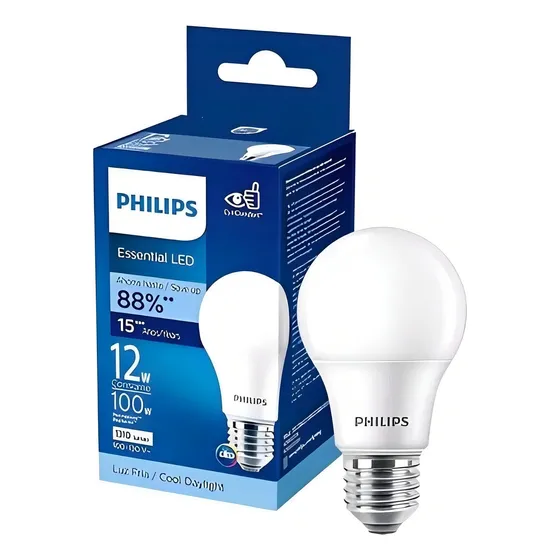 Foco Led Philips Ess Led Bulb E27 12w 6500k Paquete 5 Pz Color De La Luz Blanco Frío