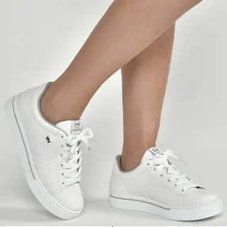 Via Marte Tênis Feminino Via Marte Branco Confortável Leve Original