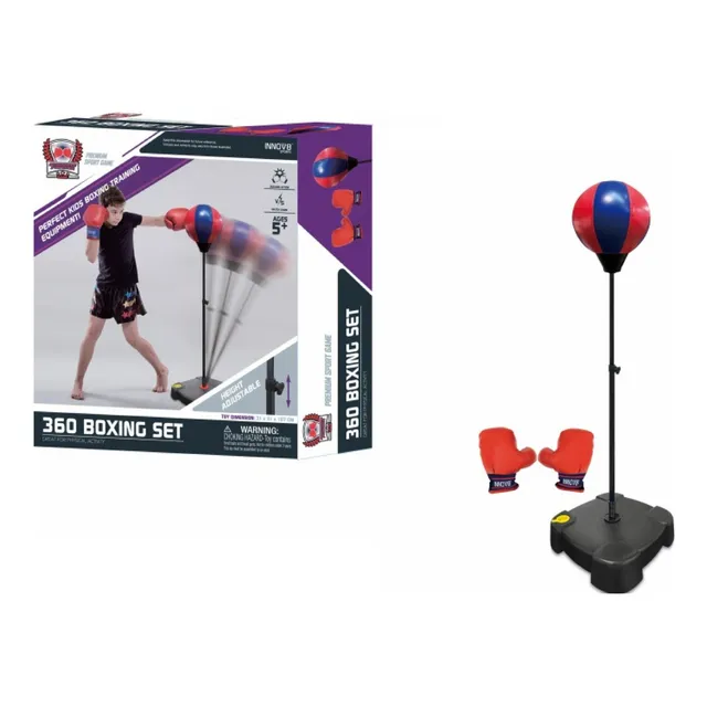 Saco De Box Con Accesorios Y Guantes Para Niños Soporte