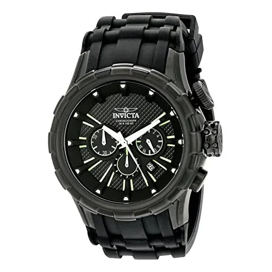 Reloj Negro De Cuarzo Japonés Con Pantalla Analógica I-force