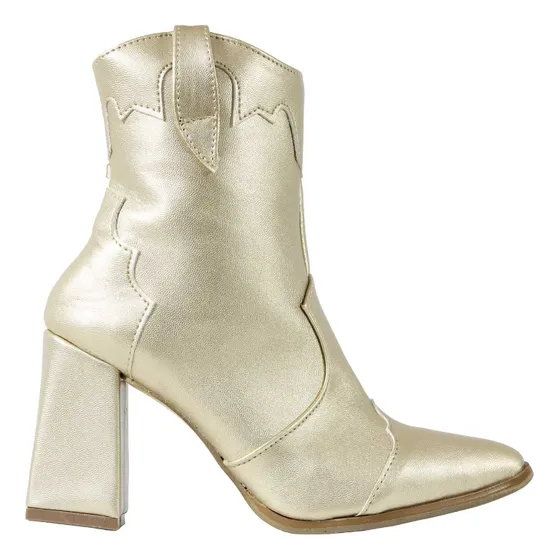 Botas Vaqueras Country Cowboy Mujer Botines Plata Negro Dama