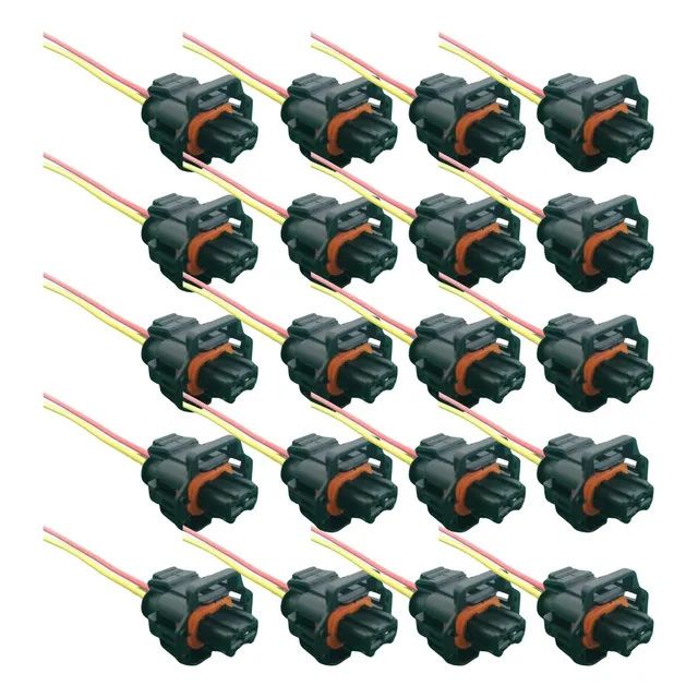 Kit 20x Conector Plug Bico Injetor Diesel S10 Blazer 2.8 Mwm