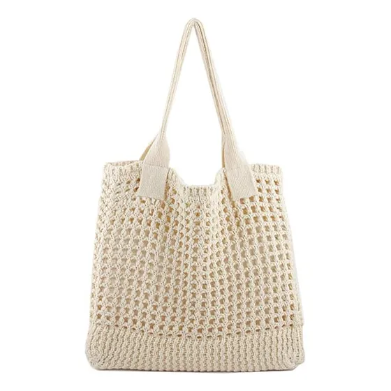 Bolso De Playa Grande Enbei, Bolso De Mano Estético De Ganch