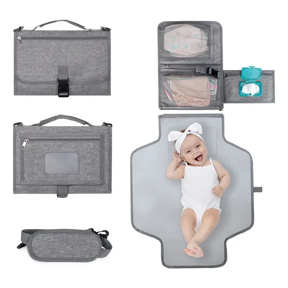 Cambiador De Pañales Portátil Impermeable Para Bebés