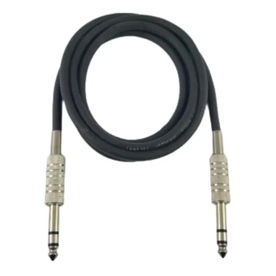 Cabo P10 Stereo X P10 Stereo 1 Metro - Balanceado - Niquel
