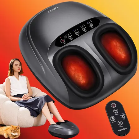 Massageador Para Os Pes Controle Remoto Função Aquecimento 127/220v Cinza