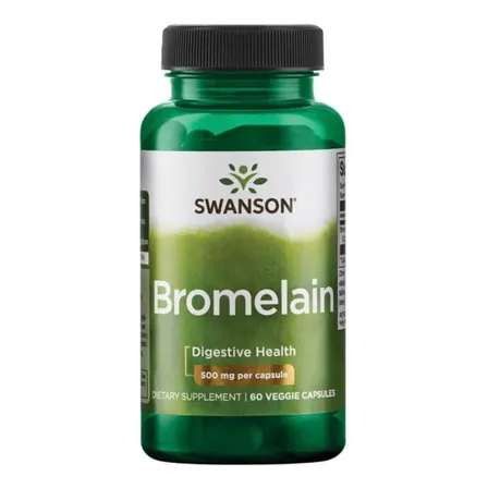Bromelain Bromelina Swanson 500mg 60cap Sin Sabor