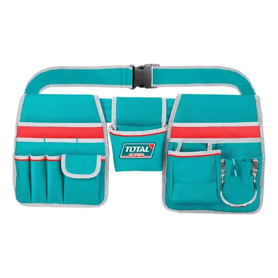 Porta Herramientas De Cinturón Con 12 Bolsillos Tht16p20325 Color Turquesa