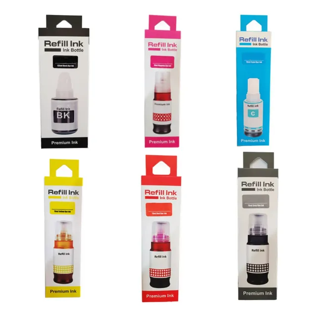Kit De 6 Tintas 70ml Para Canon Pxma Gi-13 G510 G610